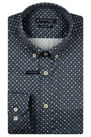 Giordano Ivy B.d. Satin strech graphic print 70 Green 70 Green