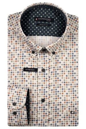 Giordano Ivy B.d. Satin strech graphic print 70 Green 70 Green