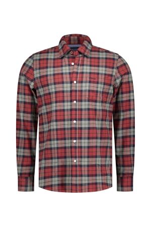 NZA New Zealand Auckland B.d. Katoen Stretch Ruit 1523 CHERRY RED 1523 CHERRY RED