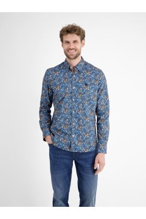 Lerros C.b.d. Flower Print Stretch 448 Storm Blue 448 Storm Blue