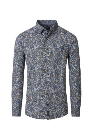 Casa Moda B.d. Print Popelin 100 Blau 100 Blau