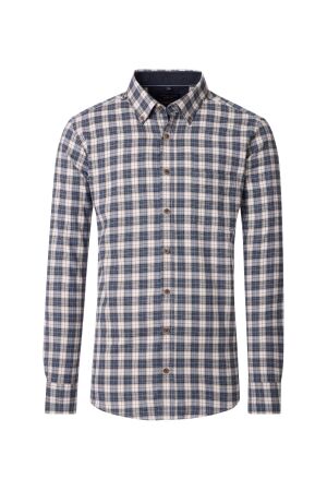 Casa Moda B.d. Karo Flanell 100 Blau 100 Blau