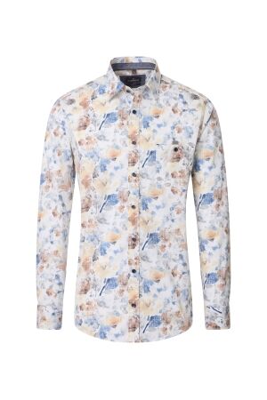 Casa Moda Print Casual Fit Kent 100 Blau 100 Blau