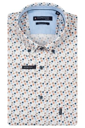 Giordano B.d. Linen Look Stretch Print 97/3% 30 Dark Red 30 Dark Red