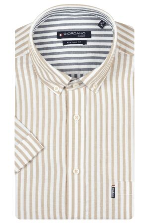 Giordano Dino LS B.d. Double Weave Stripe 100%Co 80 Rain Drum 80 Rain Drum