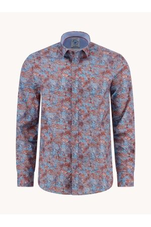 A Fish Named Fred Shirt watercolor lily 97/3% Co/Elas 451 Burnt Orange 451 Burnt Orange