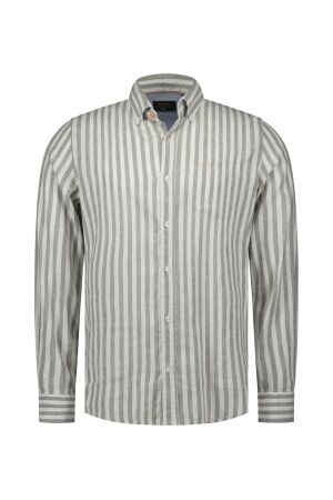 NZA New Zealand Auckland SHIRT LONG SLEEVE 53/44% Co/Li Stretch 1765 LIGHT SAGE 1765 LIGHT SAGE