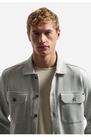 No Excess Overshirt Jersey Twill 102 Grey Melange 102 Grey Melange