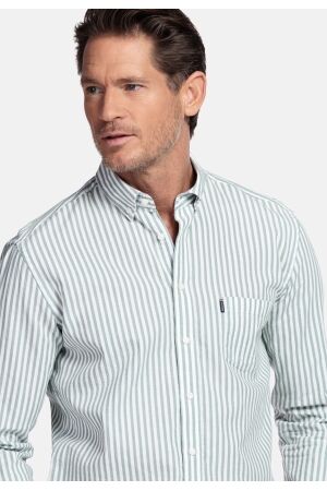 Giordano Dino LS B.d. Double Weave Stripe 100%Co 72 Green Bay 72 Green Bay
