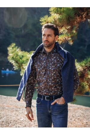 A Fish Named Fred Shirt Japanese Blossom 200 Chocolate Brown 200 Chocolate Brown A Fish Named Fred Shirt Japanese Blossom 200 Chocolate Brown 200 Chocolate Brown