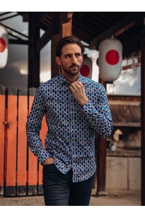 A Fish Named Fred Shirt Lanterns 071 Multi Blue 071 Multi Blue A Fish Named Fred Shirt Lanterns 071 Multi Blue 071 Multi Blue