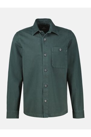 Lerros Overshirt Peached Twill 664 Cedar Green 664 Cedar Green