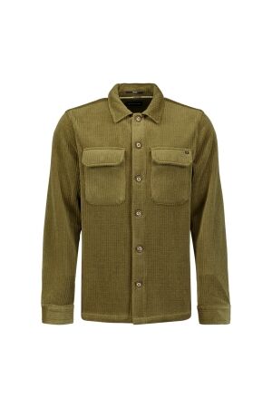 No Excess Overshirt Full Button Rib Sweat 053 Army 053 Army