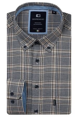 Giordano Long sleeve b.d. Brushed Cotton Modal 60 Navy 60 Navy