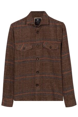 Giordano Overshirt Houndstooth Flannel 60 Navy 60 Navy