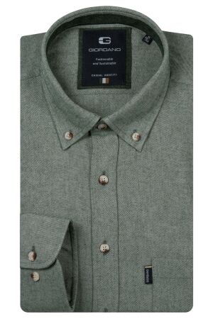 Giordano Long Sleeve b.d. Wooltouch flanel twill 71 Green 71 Green Giordano Long Sleeve b.d. Wooltouch flanel twill 71 Green 71 Green