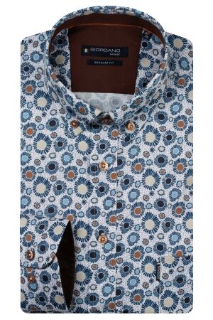 Giordano Long Sleeve b.d. Satin Stretch 60 Navy 60 Navy