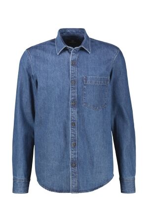 Lerros Kent Washed Denim Shirt 485 CLASSIC NAVY 485 CLASSIC NAVY