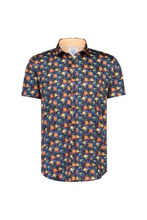 A Fish Named Fred Baywatch Tower Short Sleeve Navy Navy A Fish Named Fred Baywatch Tower Short Sleeve Navy Navy