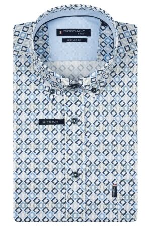 Giordano B.d. Satin Stretch Print 97/3% 70 Green 70 Green