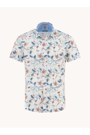 A Fish Named Fred Shirt SS birdy blooms 97/3% Co/Elas 073 Multicolor All Color 073 Multicolor All Color