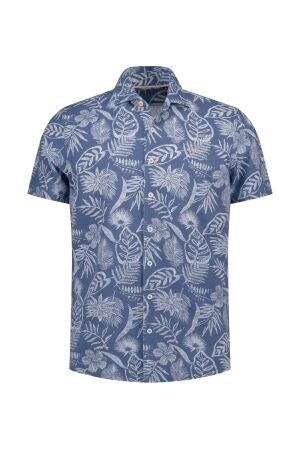 NZA New Zealand Auckland SHIRT SHORT SLEEVE 55/45% Co/Poly 2616 NAVY SKY 2616 NAVY SKY