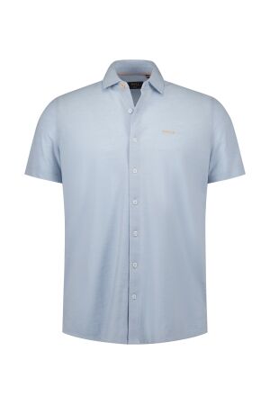 NZA New Zealand Auckland SHIRT SHORT SLEEVE 60/40% Co/Poly 2665 SKY BLUE MELANGE 2665 SKY BLUE MELANGE