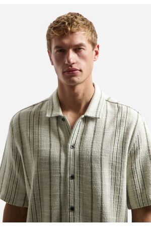 No Excess Short Sleeve Jacquard Fancy Stripe 045 Desert 045 Desert