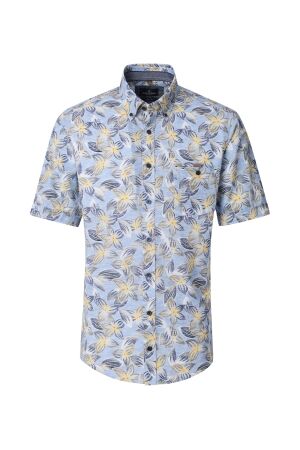 Casa Moda B.d. Casual Fit Print Short 100 Blau 100 Blau