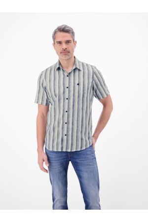 Lerros Stripe Poly/Cotton 448 STORM BLUE 448 STORM BLUE