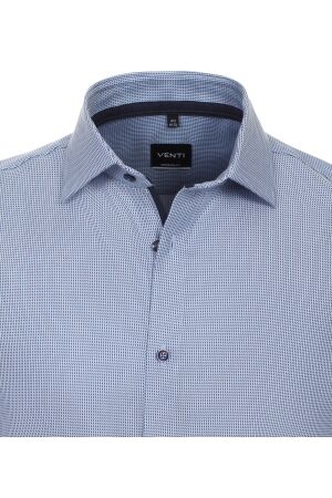 Venti Dobby Modern Fit ml72cm Blauw Blauw