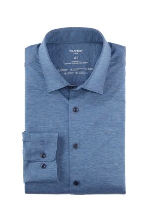 Olymp 24/Seven Modern Fit Jersey ML69 Blauw Blauw