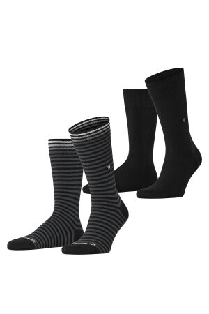 Burlington Everyday Stripe 2-Pack Cotton 3000 black 3000 black Burlington Everyday Stripe 2-Pack Cotton 3000 black 3000 black