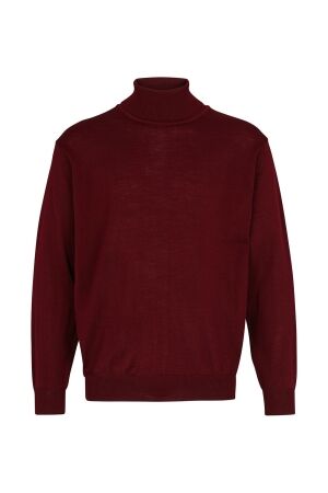 Belika Bologna Roll Neck Burgundy Rood Rood
