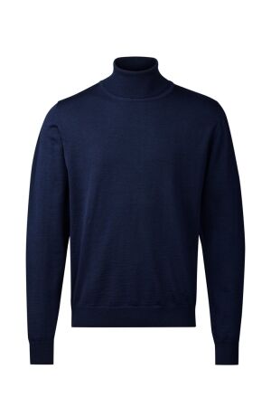 Belika Bologna Roll Neck Dark Blue Mela Blauw Blauw