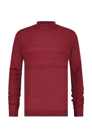 A Fish Named Fred Turtleneck Chili Red Rood Rood