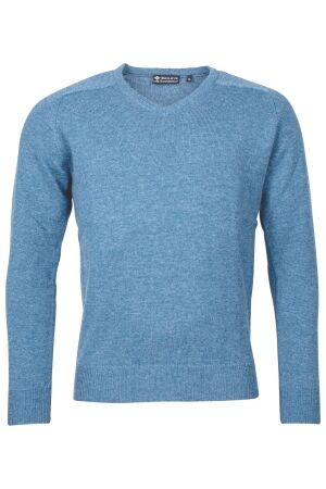 Baileys V-Neck Pullover 100% Lambswol 620 Mid Blue 620 Mid Blue