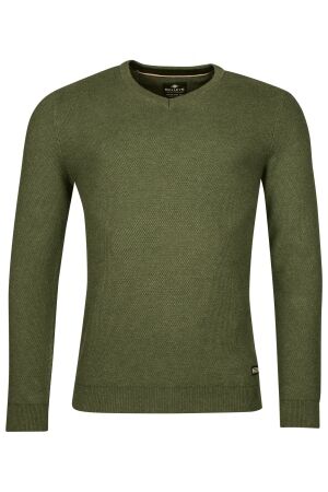 Baileys V-Neck Structure Knit 100% Cotton 785 Green 785 Green