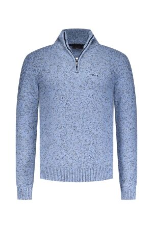NZA New Zealand Auckland Thomas Half Zip 100% Cotton 1627 Frozen Blue 1627 Frozen Blue NZA New Zealand Auckland Thomas Half Zip 100% Cotton 1627 Frozen Blue 1627 Frozen Blue
