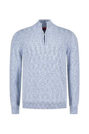 NZA New Zealand Auckland Pullover Zip 100% Katoen 1694 ICE BLUE MELANGE 1694 ICE BLUE MELANGE NZA New Zealand Auckland Pullover Zip 100% Katoen 1694 ICE BLUE MELANGE 1694 ICE BLUE MELANGE