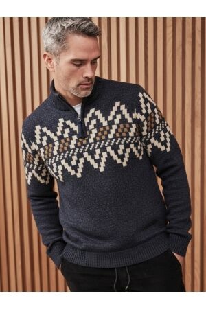 Lerros Troyer Jacquardtwist 485 Classic Navy 485 Classic Navy