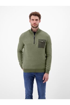 Lerros Strick Troyer Twist Structure 661 Nordic Olive 661 Nordic Olive