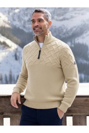 Lerros Strick Troyer Jacquard 125 Tender Beige Mel. 125 Tender Beige Mel.