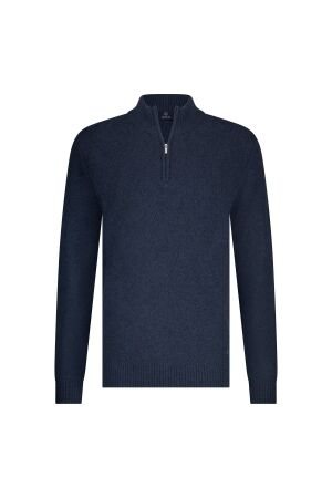 Marco Manzini Otto Pullover Half Zip Wol/Nylon 290 Navy 290 Navy Marco Manzini Otto Pullover Half Zip Wol/Nylon 290 Navy 290 Navy