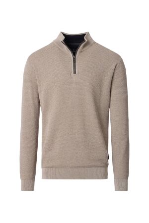 Casa Moda Half-Zip 100% Cotton 663 Beige 663 Beige