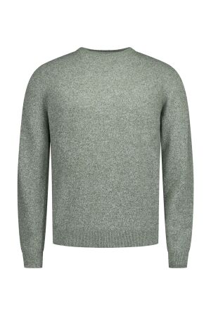 NZA New Zealand Auckland PULLOVER ROUND NECK 72/28% Co/Poly 1771 LIGHT SAGE MELANGE 1771 LIGHT SAGE MELANGE