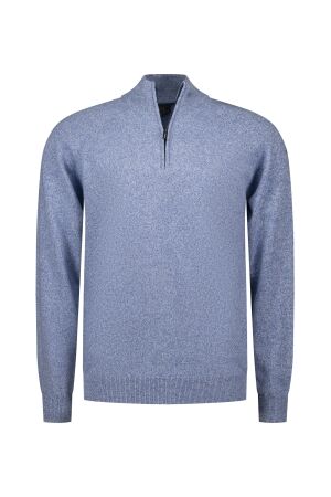 NZA New Zealand Auckland PULLOVER HALF ZIP 72/28% Co/Poly 2642 CLASSIC BLUE 2642 CLASSIC BLUE