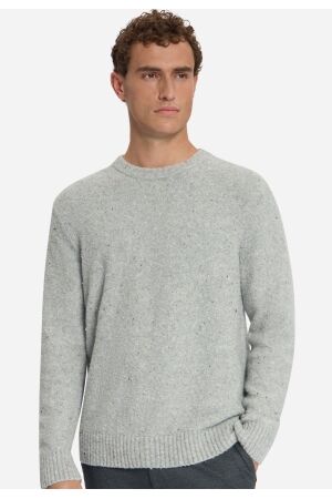 No Excess Pullover Crewneck Melange Tweed Look 102 Grey Melange 102 Grey Melange