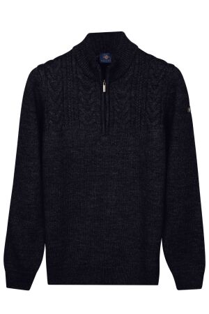 Baileys Pullover 1/2 Zip Cable Cotton Acryle 602 Navy 602 Navy