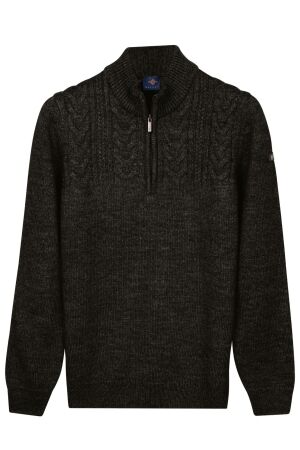 Baileys Pullover 1/2 Zip Cable Cotton Acryle 792 Dark Green 792 Dark Green